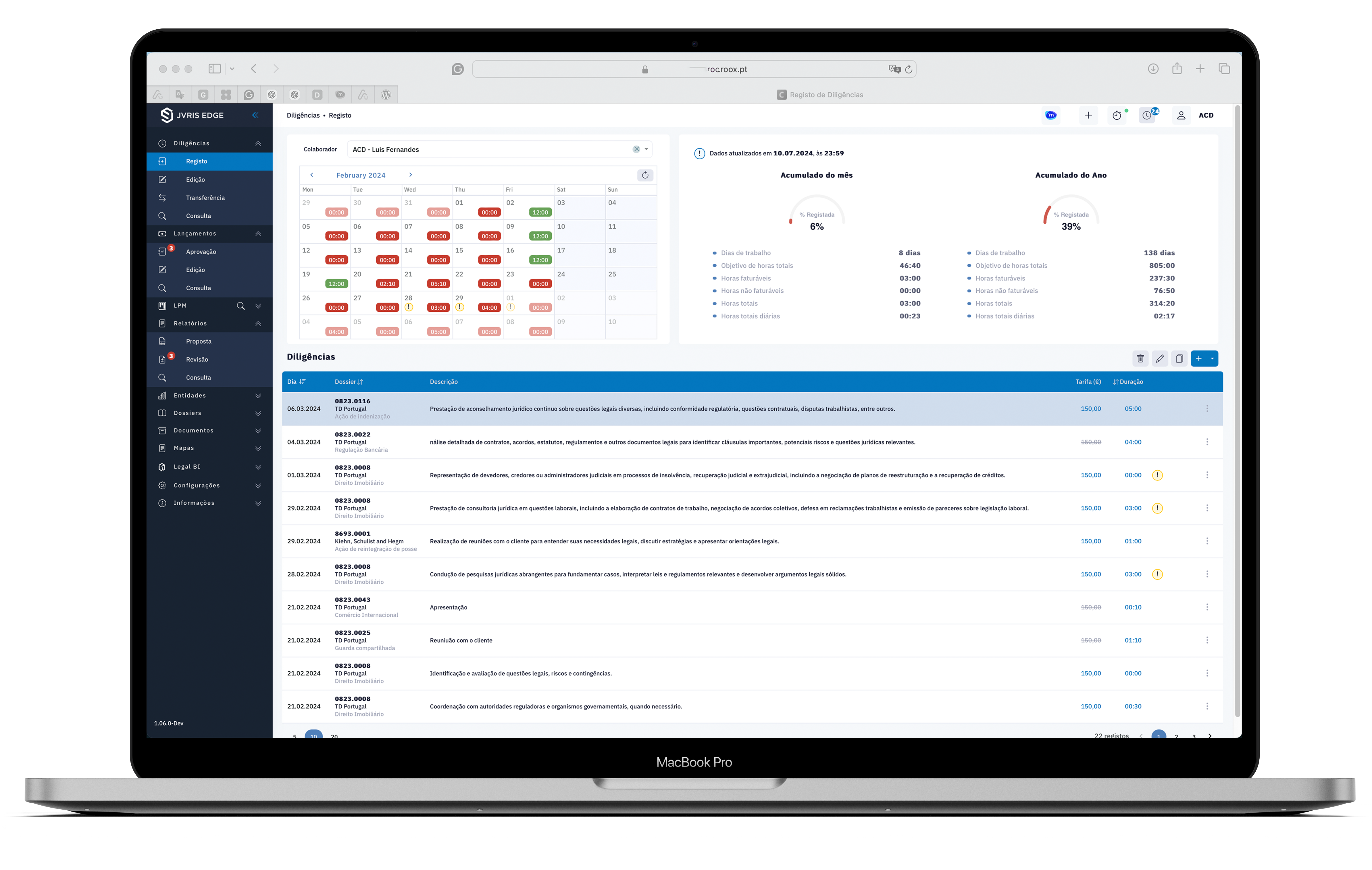screenshot of JVRIS EDGE